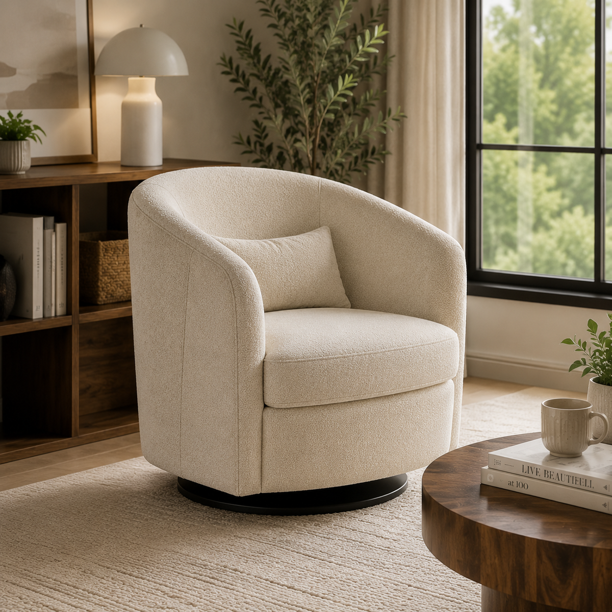 Calvioner™ Valora Swivel Accent Reading Chair